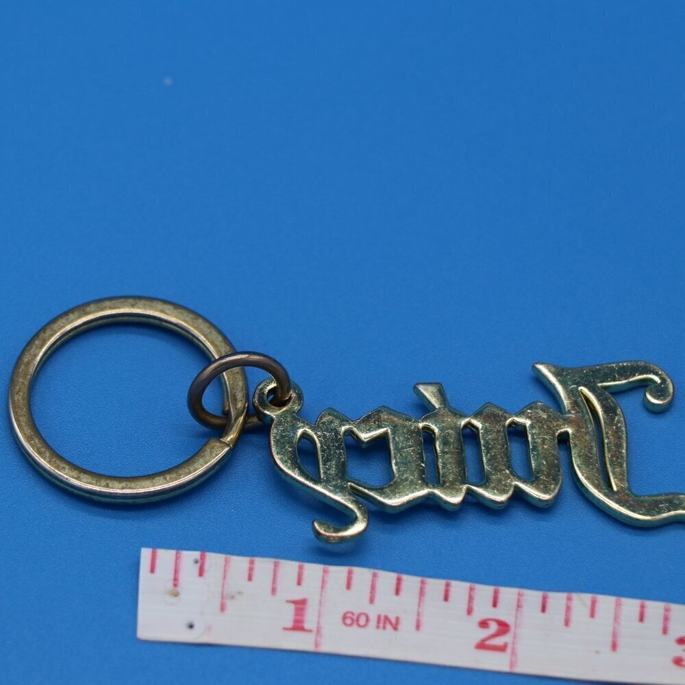 Juicy Couture Pre Loved Gold Toned Key Chain - Picture 6 of 6